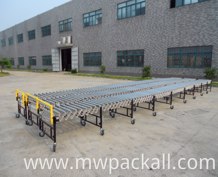 Heavy loading automatic roller electric power conveyor for sale